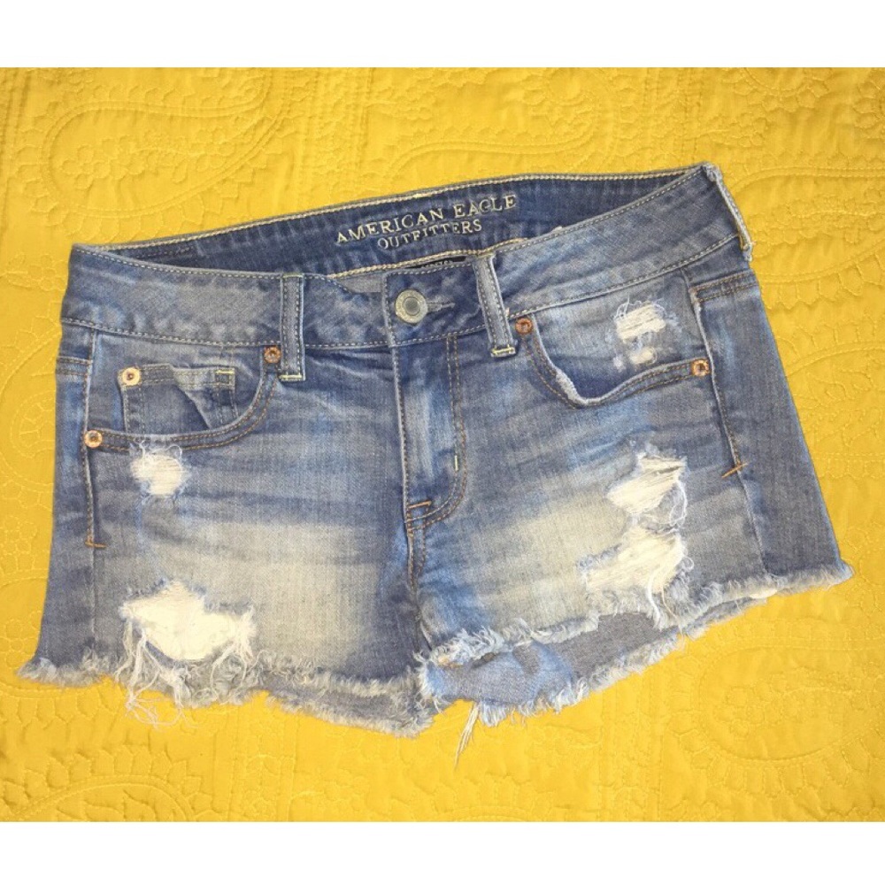 Super-Stretch Cutoff Shorts